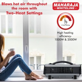 Maharaja Whiteline Flare 2000-Watt Heat Convector (Grey and Black) Room Heater