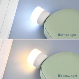 Stewit Plug in LED Night Light Mini USB LED Light Flexible USB LED Ambient Light Mini USB LED Light, LED Portable car Bulb, Indoor, Outdoor, Reading, Sleep (4 pcs, White, Pack of 1)