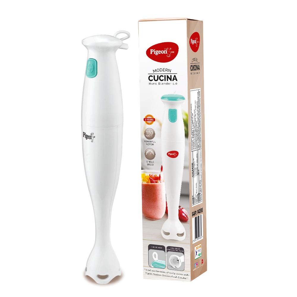 Pigeon Modern Cucina HB 1.0 150 W Hand Blender (White,Lagoon Green)